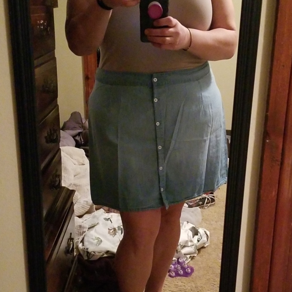 Charlotte Russe Button Down Skirt